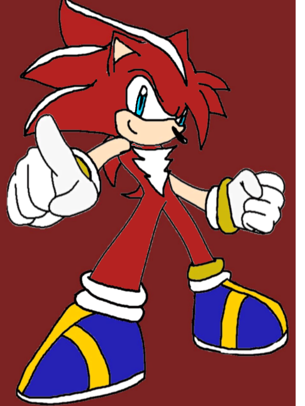 Me as Flame The Hedgehog by ThomasAnimated on DeviantArt