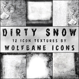 Dirty Snow Icon Textures by jordannamorgan