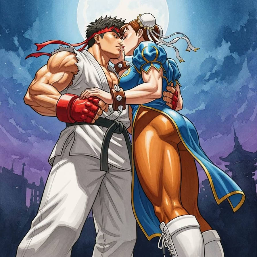 Ryu and Chun Li - Two Souls, One Path by bbbeto on DeviantArt