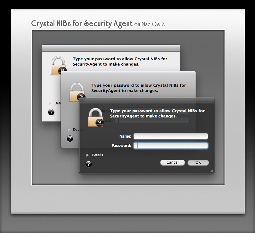 Crystal NIBs for SecurityAgent by marsmuse