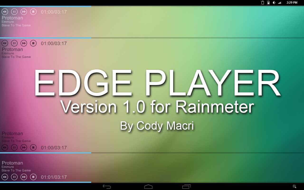 Edge Player for Rainmeter