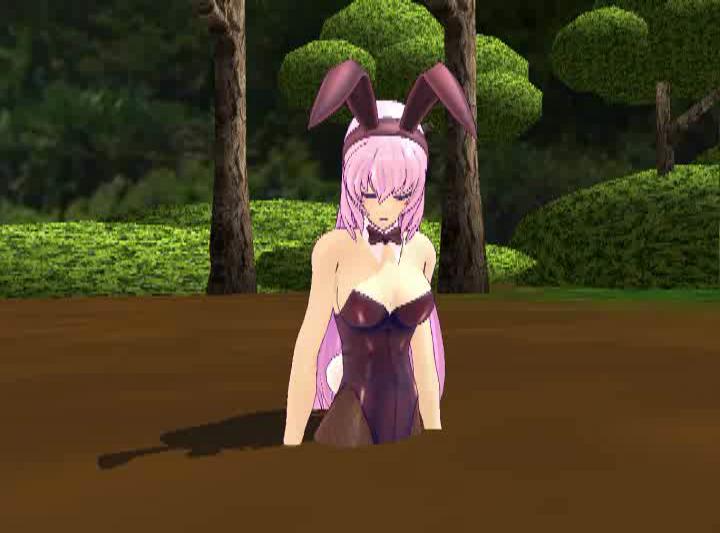 Luka Bunny Girl Sinking in Quicksand Video