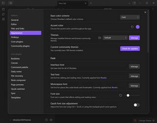 Obsidian Vault with Top 100 Dark Themes