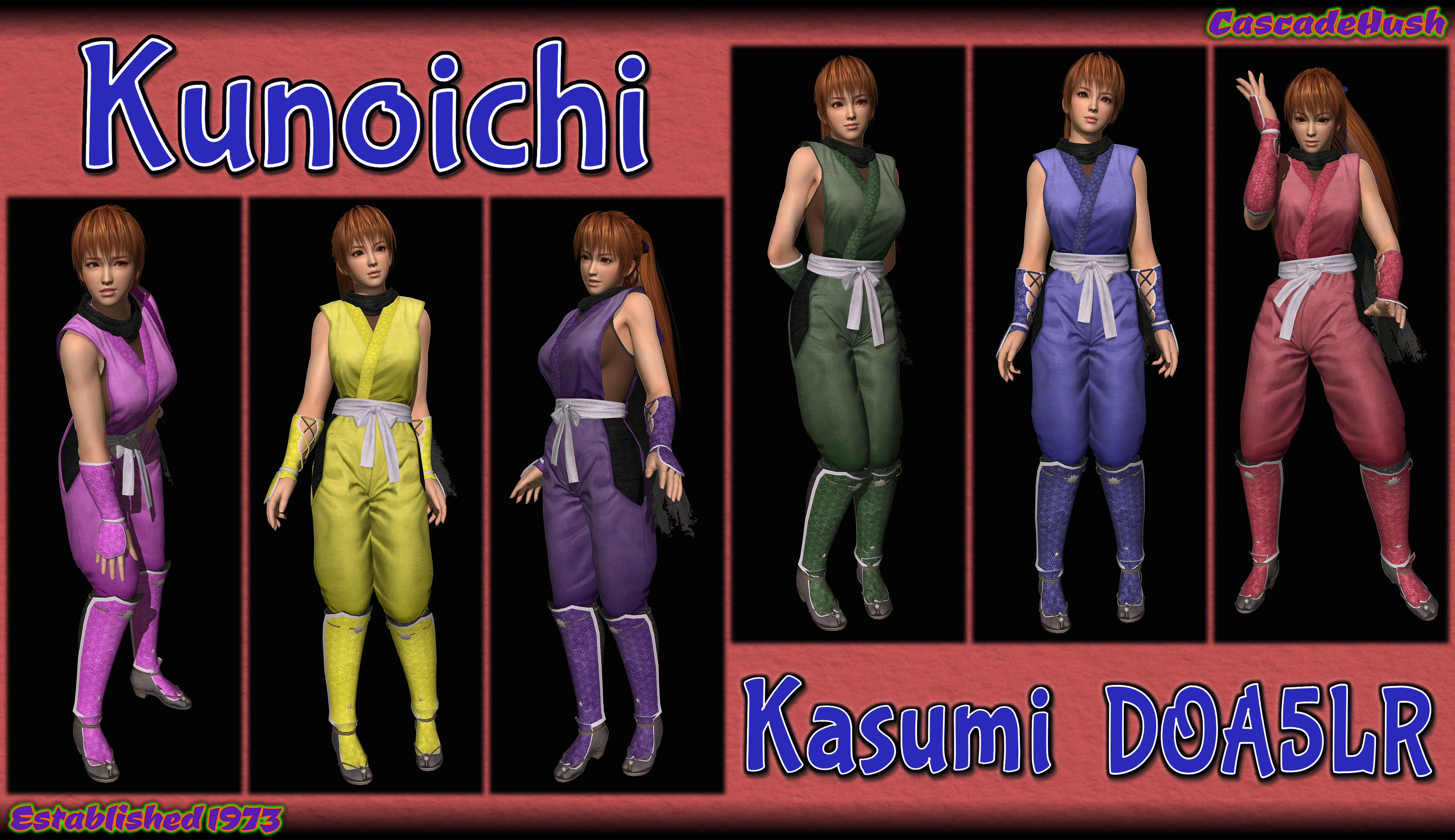 Kasumi - Kunoichi - DOA5LR Mod by CascadeHush on DeviantArt