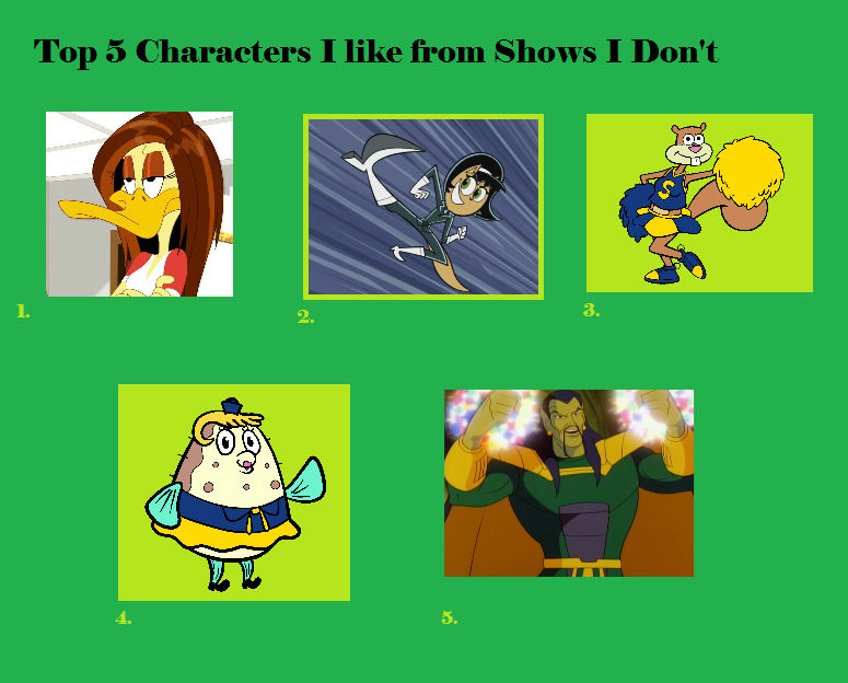 Characters I Like from Shows I Don't by carlover1 on DeviantArt