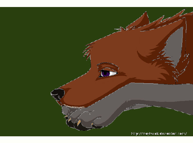My wolf form sorta by LezahBite on DeviantArt