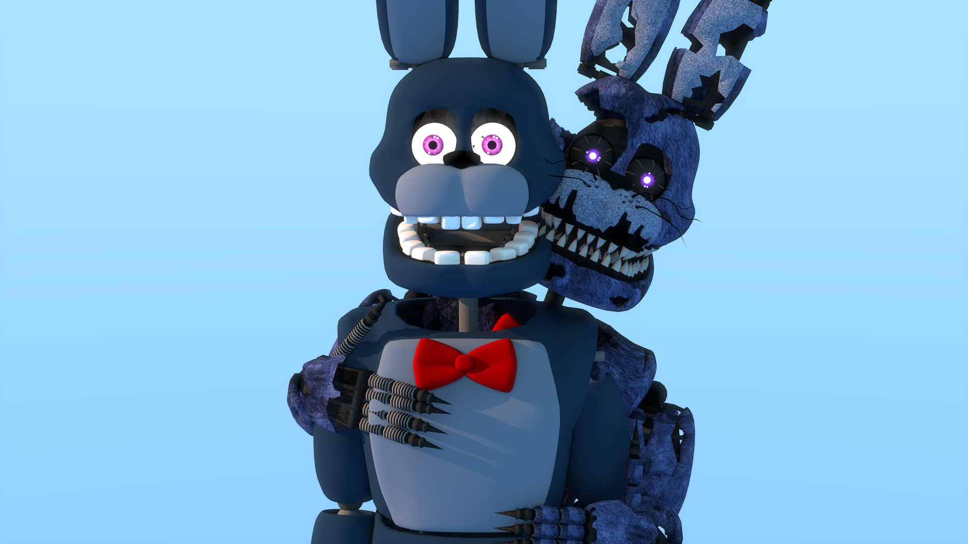 Un Nightmare Bonnie And Nightmare Bonnie by we1dan on DeviantArt