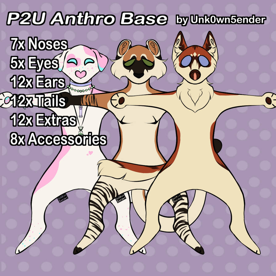 Chibi Anthro Base by Unkn0wn5ender on DeviantArt