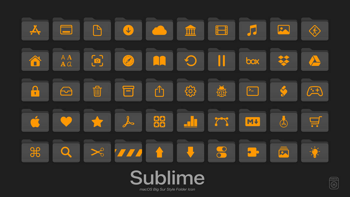 Sublime Folder Icon Big Sur Style by mamohida on DeviantArt