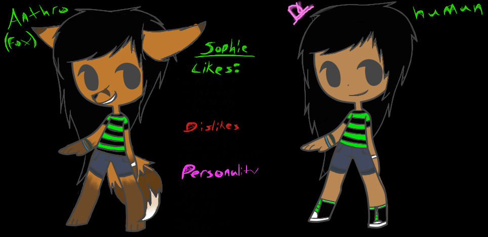 Sophie Reference sheet by dragonlover786 on DeviantArt