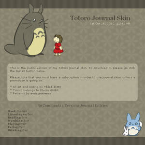 Totoro Journal Skin