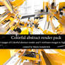 Colorful abstract render pack