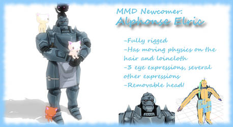 MMD Newcomer: Alphonse Elric (Armor version)