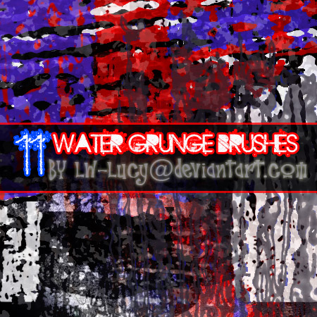 11 Water Grunge Brushes