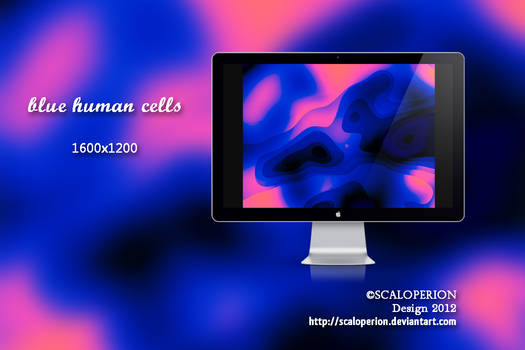 blue human cells