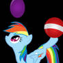 Bouncing Rainbow Dash