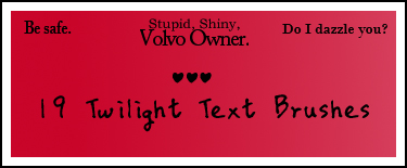 Twilight Text Brushes