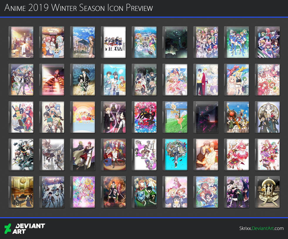Anime 2019 Winter Season Icon Pack by SkrixX on DeviantArt Anime 2019 Winter Season Icon Pack by SkrixX on DeviantArt