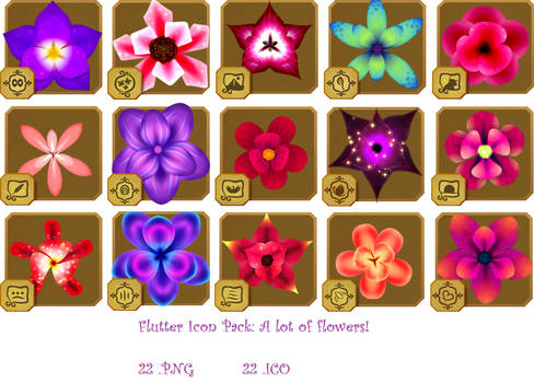 Flutter: A lot of flower icons!