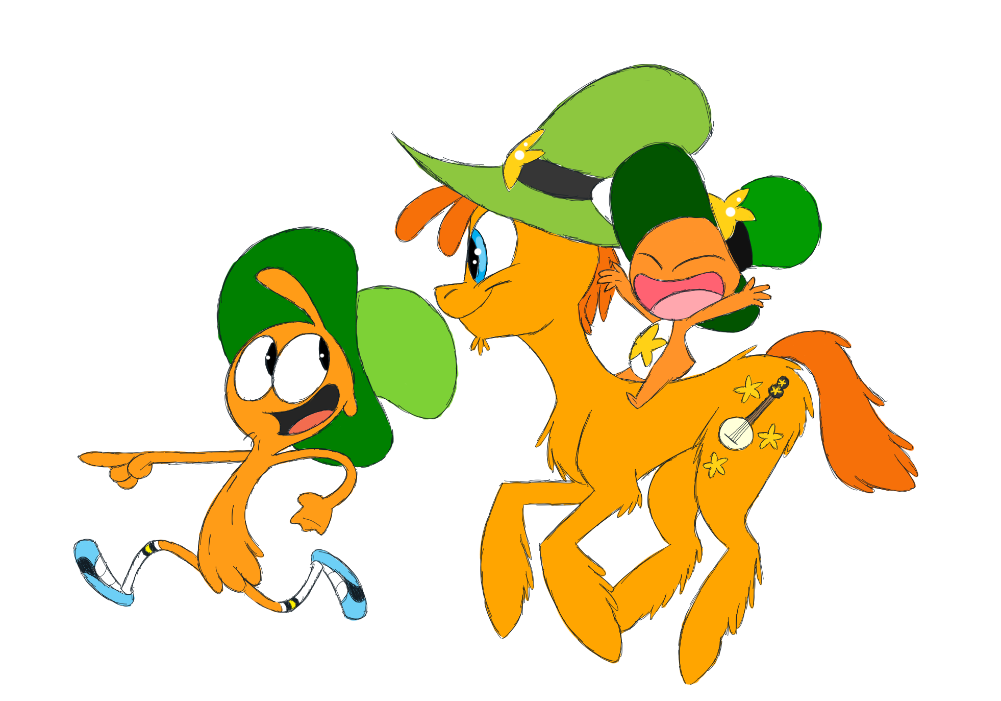 A spoon, a pony and a froggy by Frigg-Fluff on DeviantArt