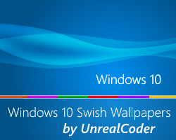 4K Windows 10 Swish Wallpapers (7 Colors)