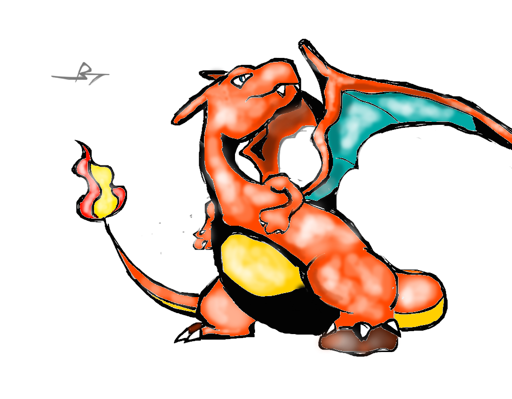 Old Ken Sugimori Styled Charizard by MrFredbear1983 on DeviantArt