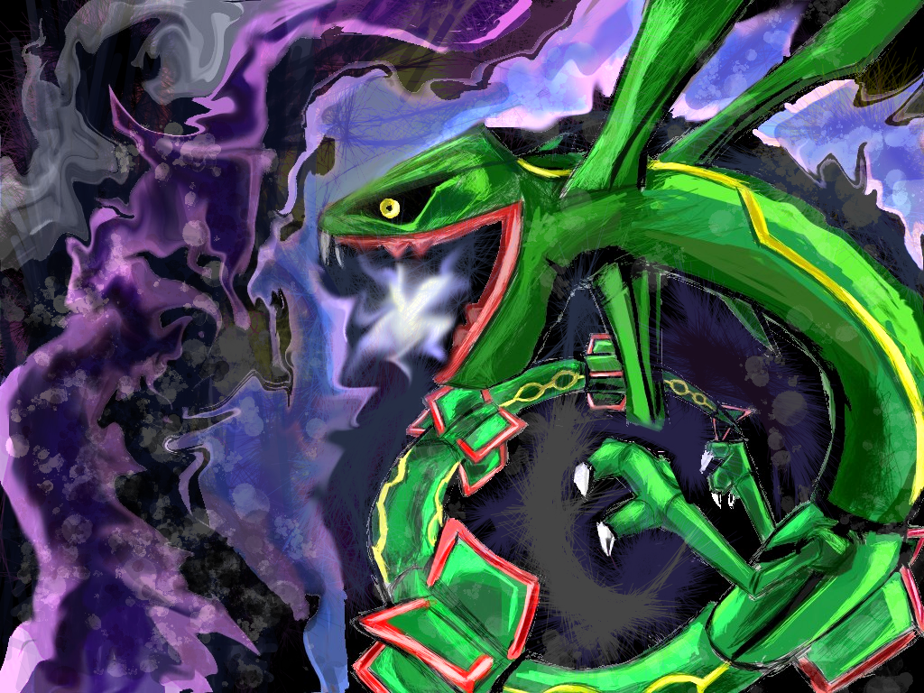 Shiny Mega Rayquaza  Dragon Ascent by ishmam on DeviantArt