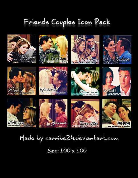 Friends Couples Icon Pack