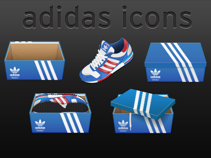 adidas box vector