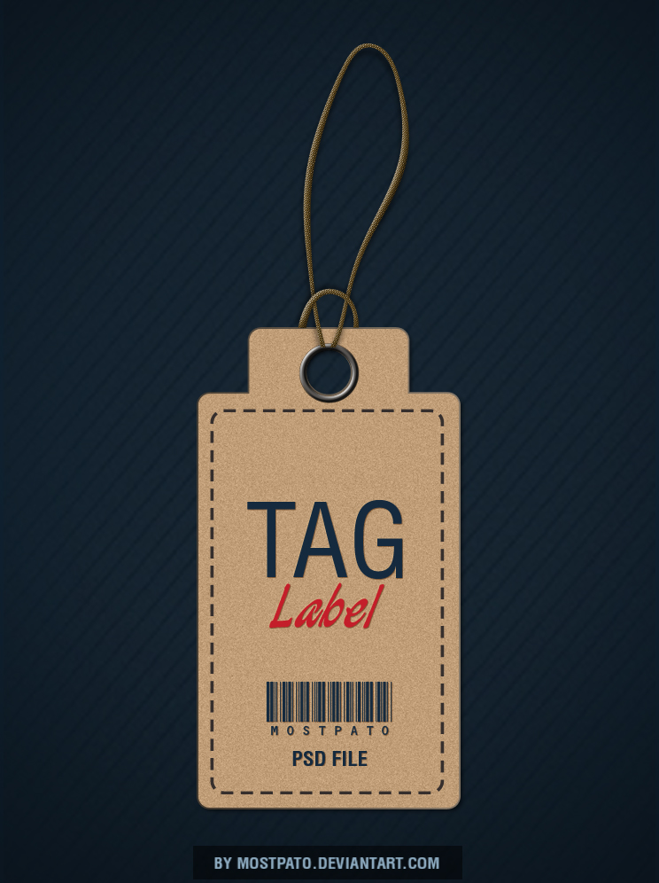 Psd Tag label