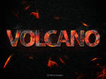 Psd volcano fire - Text Effect