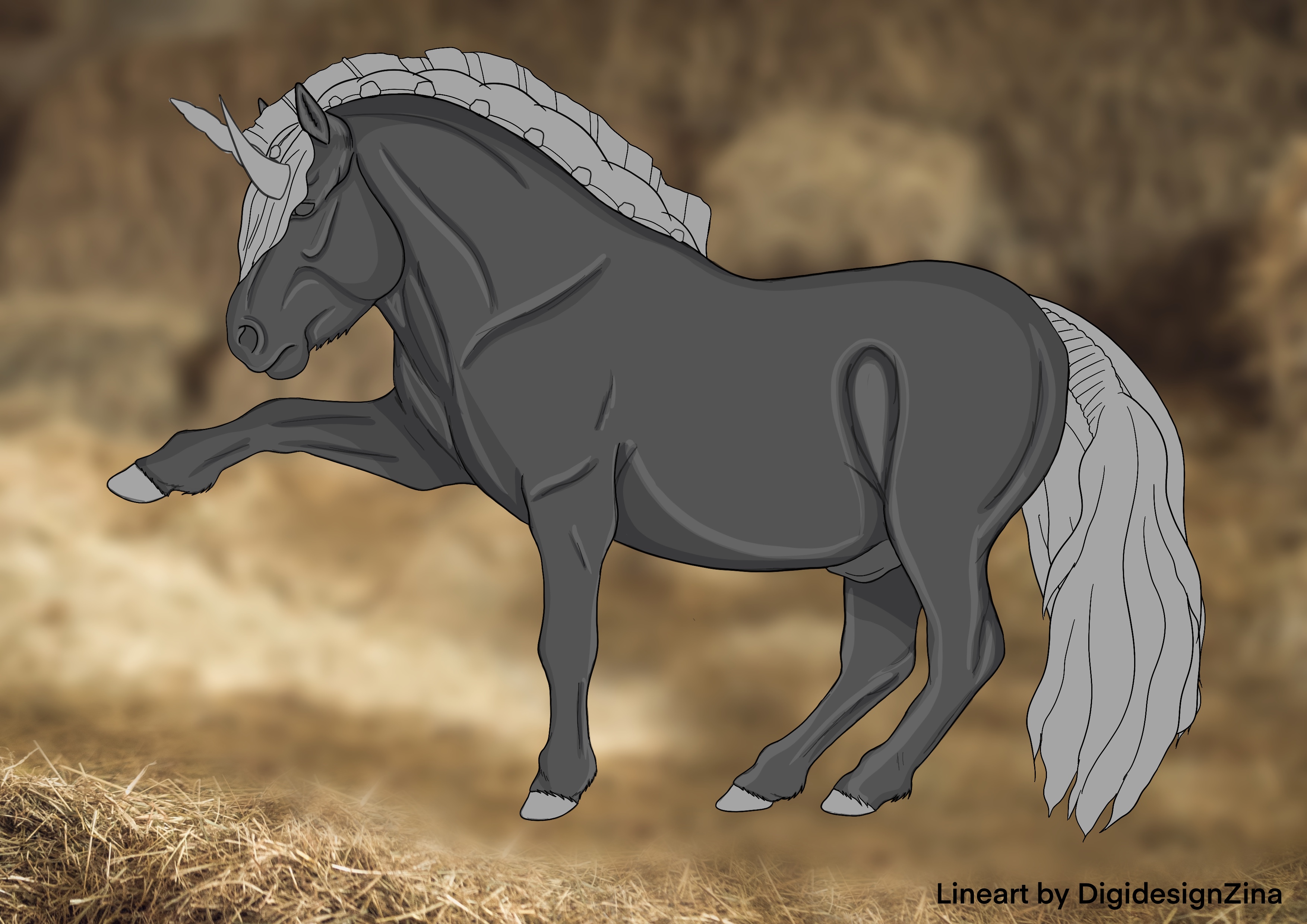 Cheap P2U horse base Photoshop|Procreate by DigiDesignZina on DeviantArt