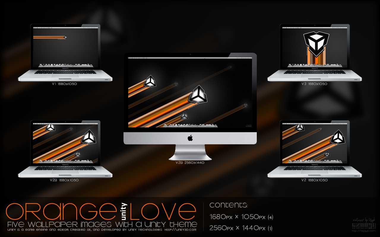 Wallpaper: Orange .Unity. Love