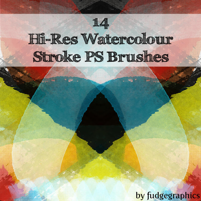 Watercolour Strokes Brushes by fudgegraphics on DeviantArt