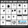 Splatter and Drips Vector Set