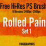 Rolled Paint PS Brush Set 1