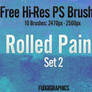 Rolled Paint PS Brush Set 2