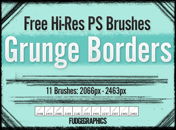 Grunge Borders PS Brush Set