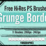 Grunge Borders PS Brush Set