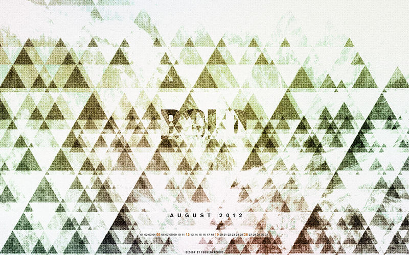 August 2012 Wallpaper Set by fudgegraphics on DeviantArt