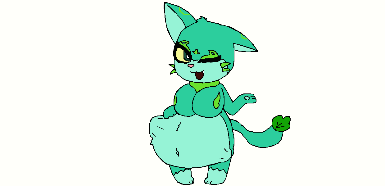 Leaf Cat Ate That Chicken Girl. by Permiasa on DeviantArt