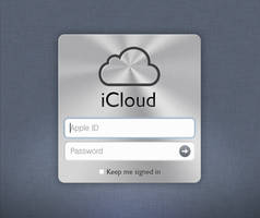 iCloud Login screen