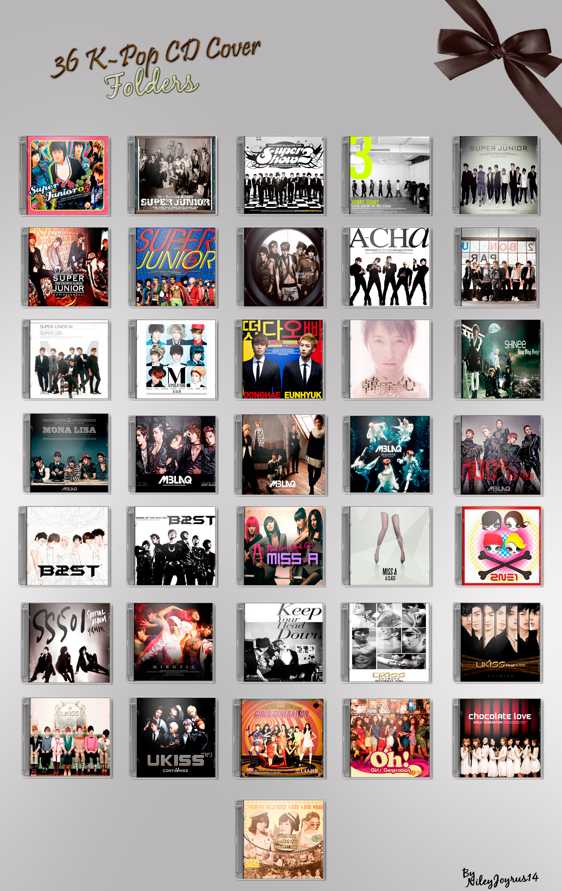 36 K-Pop CD Cover - Folders