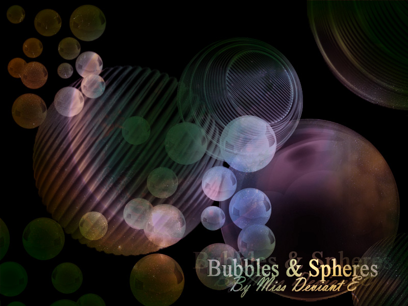 Bubbles spheres Photoshop Brushes