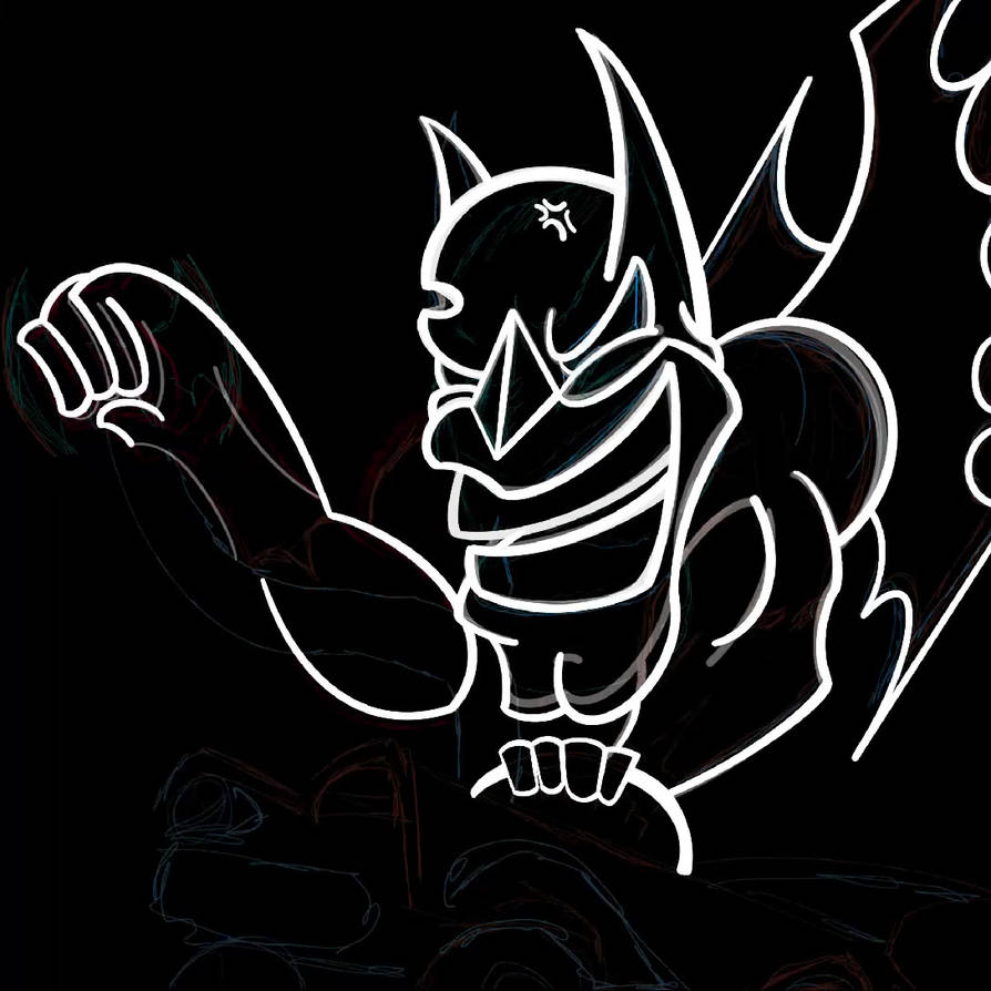 Procreate export Timelapse canvas Rat Fink Batman by BootlegINK on