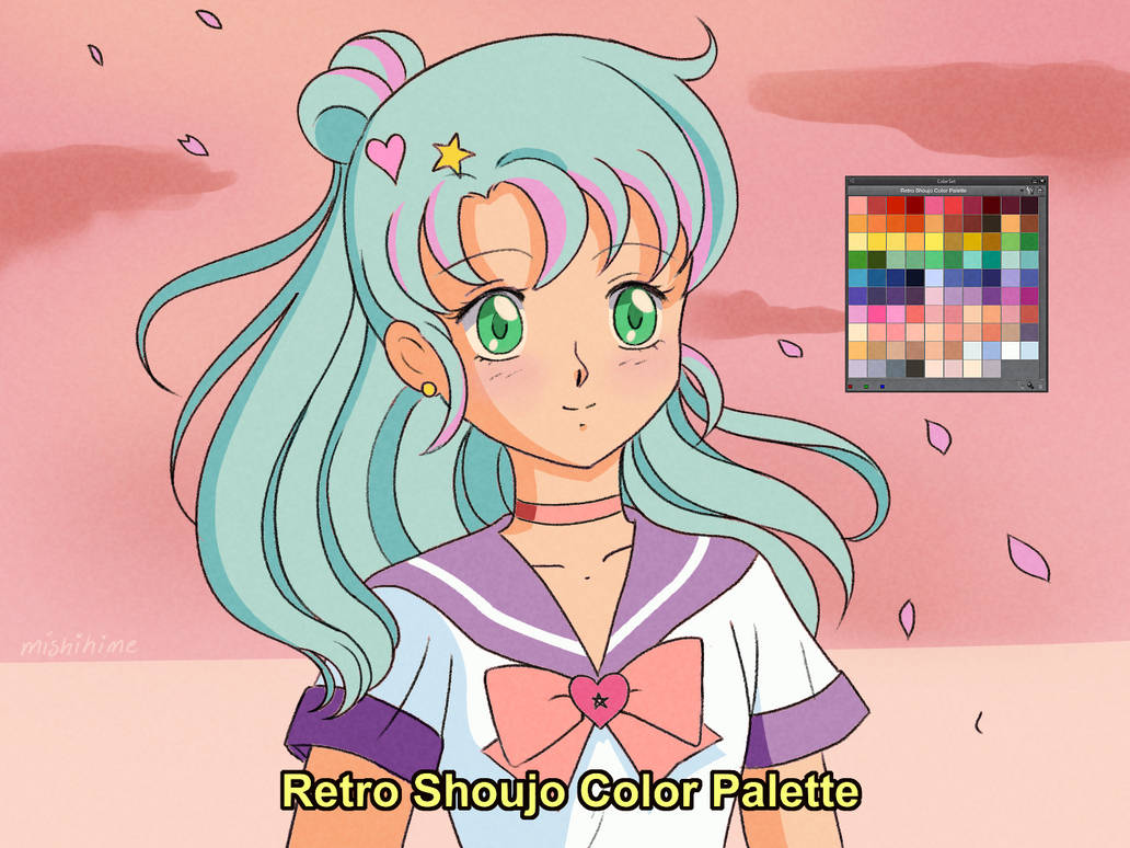 retro shoujo color palette download