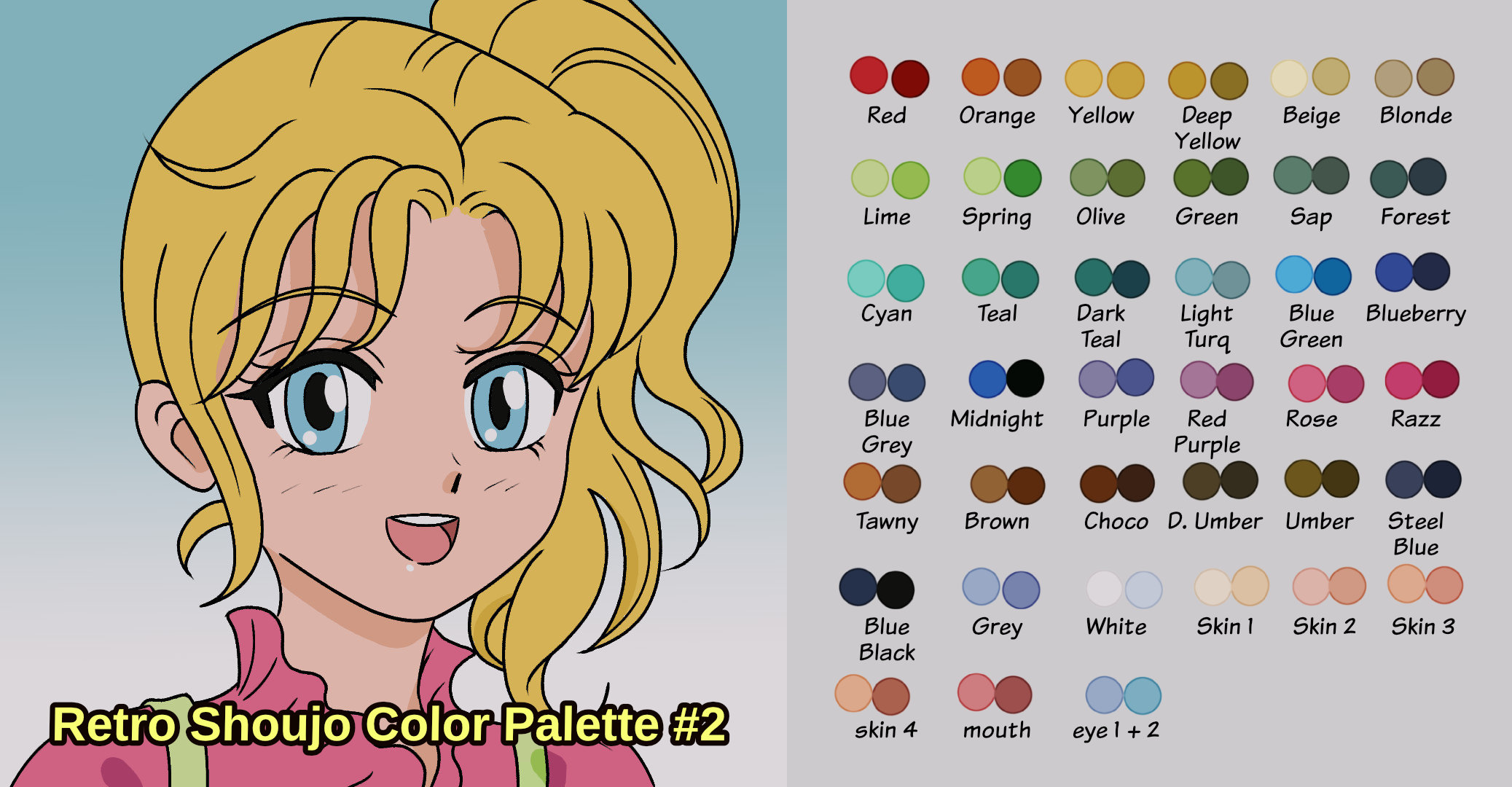 Top 74+ 90s anime color palette latest - in.duhocakina