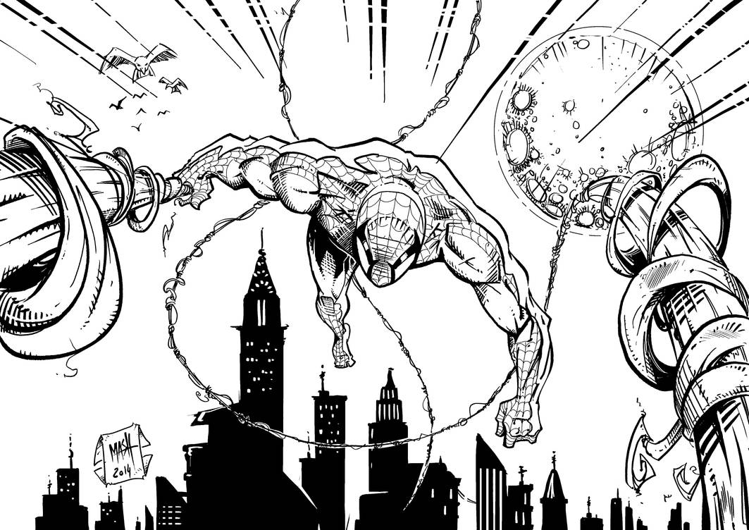 Spiderman Over The City By Rexbegonia On Deviantart