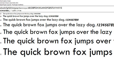 Sivan on Kivun Core font