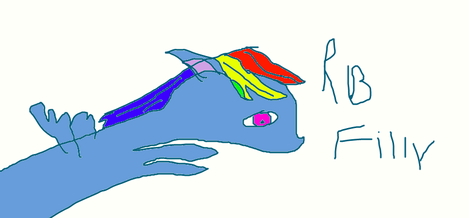 Rainbow Dash Filly by VanillaCinnimon on DeviantArt
